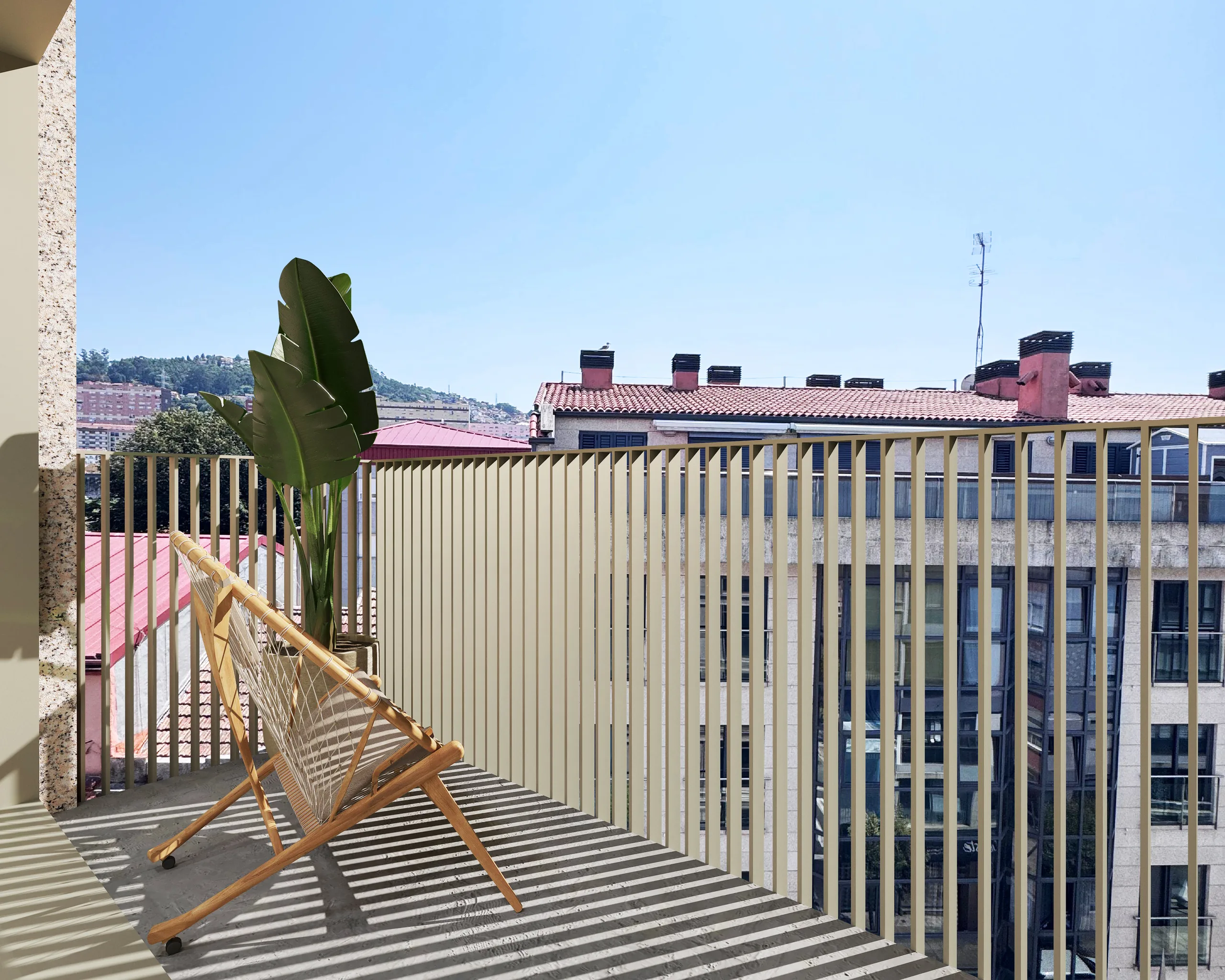 Balcón con vistas panorámicas de Vigo